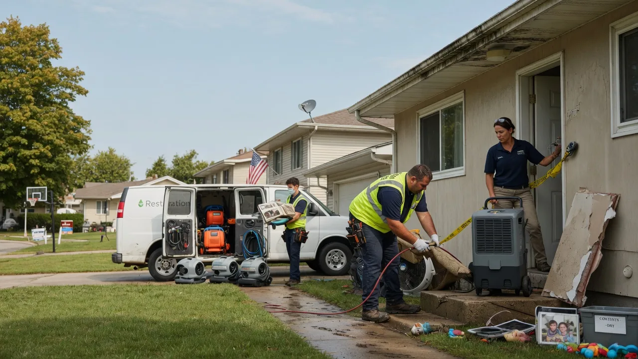 Water Damage Restoration in New Waverly, IN near me